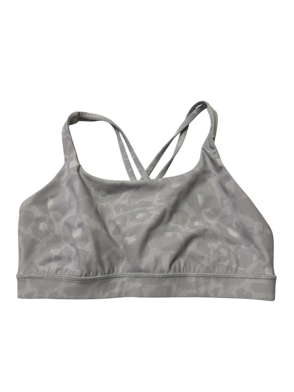 Lululemon Gray Leopard Print Energy Bra - Picture 2 of 5
